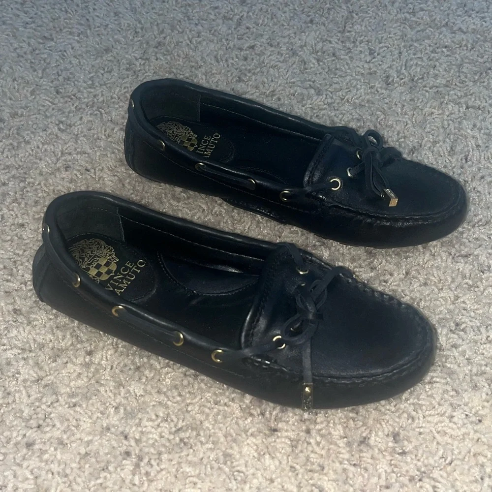 Vince Camuto Black Flats